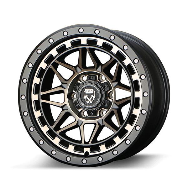 TKX WHEELS-T802-TINT - MATTE BLACK AND DARK TINT FACE