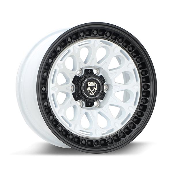 TKX WHEELS-T808IW - IVORY WHIE AND BLACK LIP